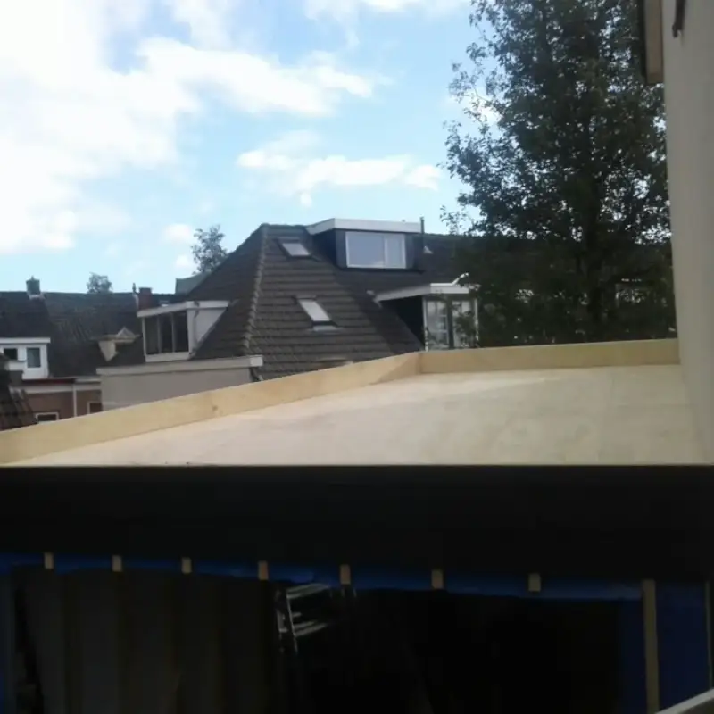 Uitbouw met houtskeletbouw en sedum dak in Assendorp – foto 3