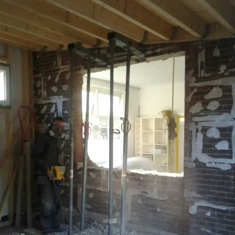 Uitbouw met houtskeletbouw en sedum dak in Assendorp – foto 4